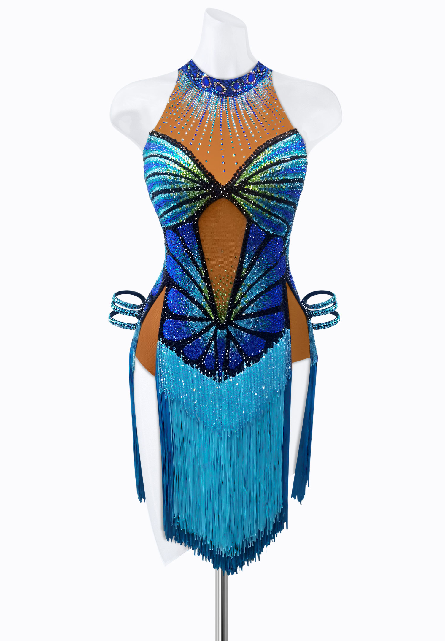 Pacific Butterfly Latin Dress AM-L3678