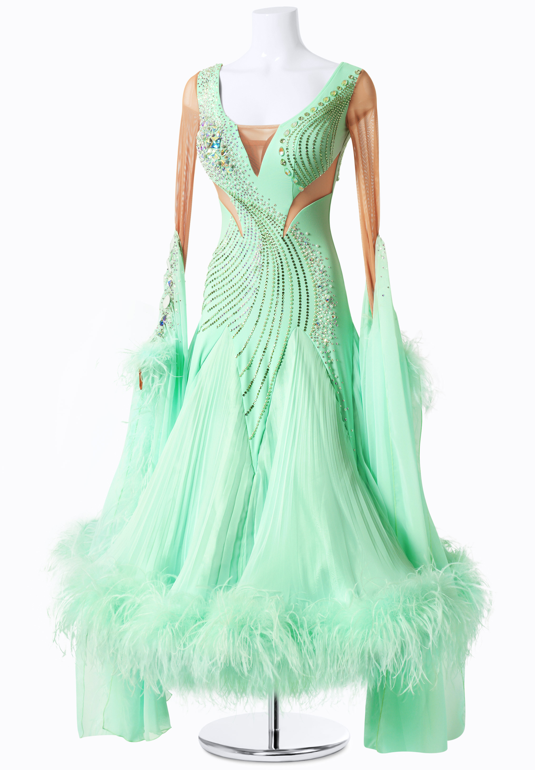 Pleated Fantasy Ballroom Dress MF-B0099