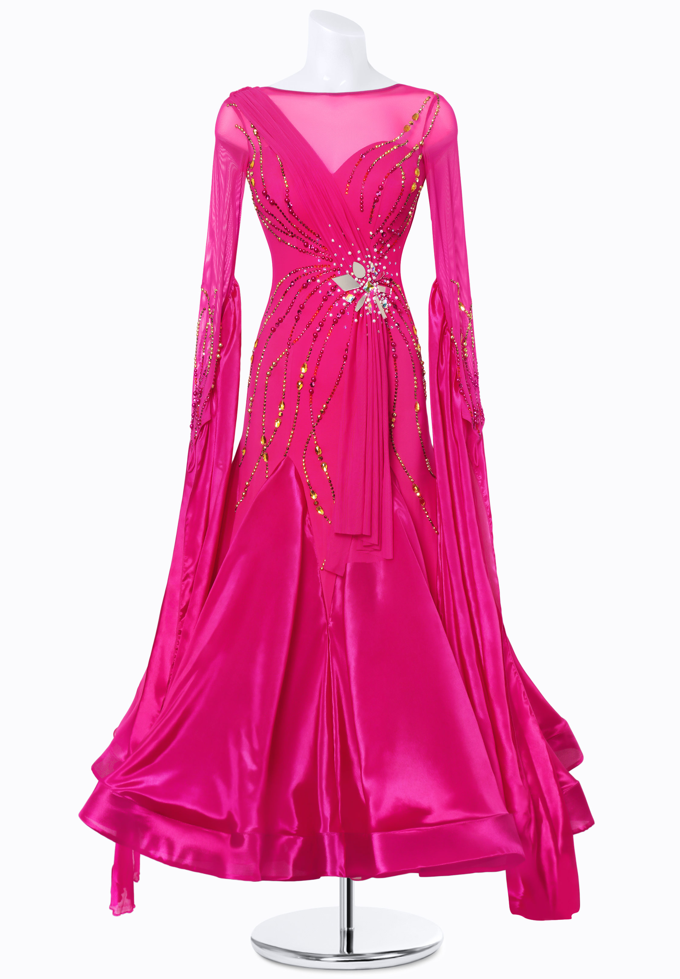 Ruched Reflection Ballroom Gown MF-B0280