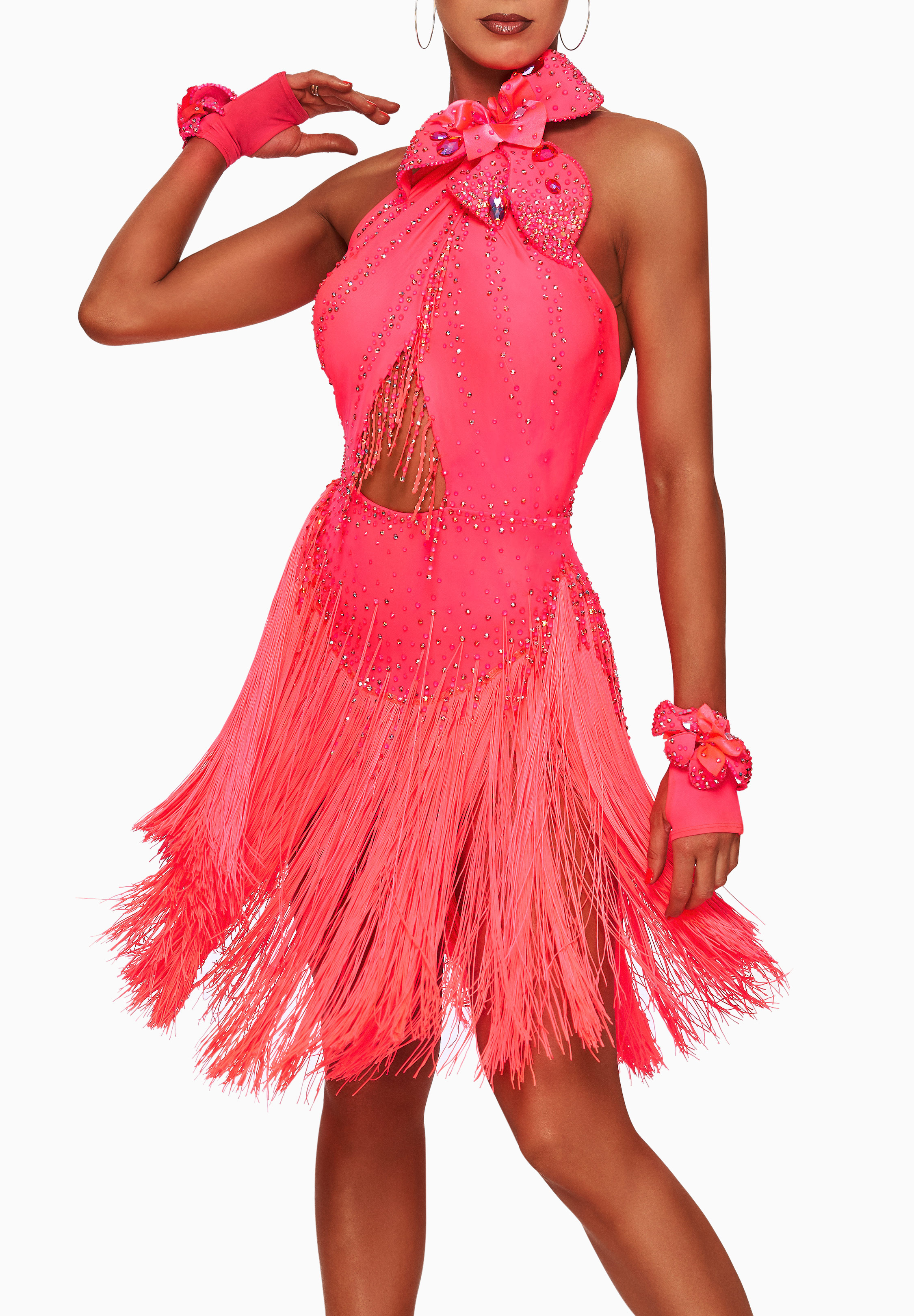 Grapefruit Latin Dress SS-L22012