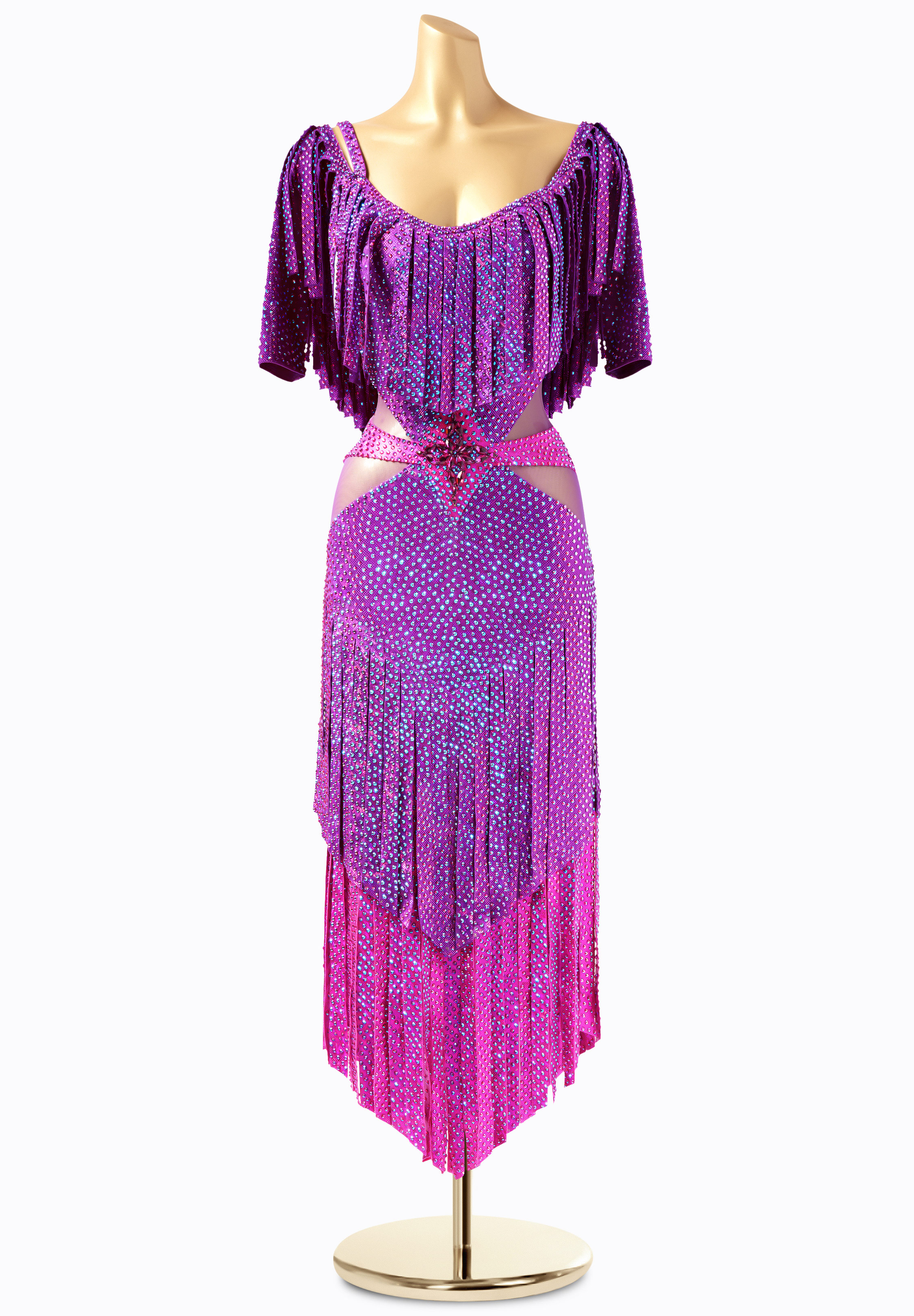 Sensu by Ina Ethereal Fringe Latin Dress