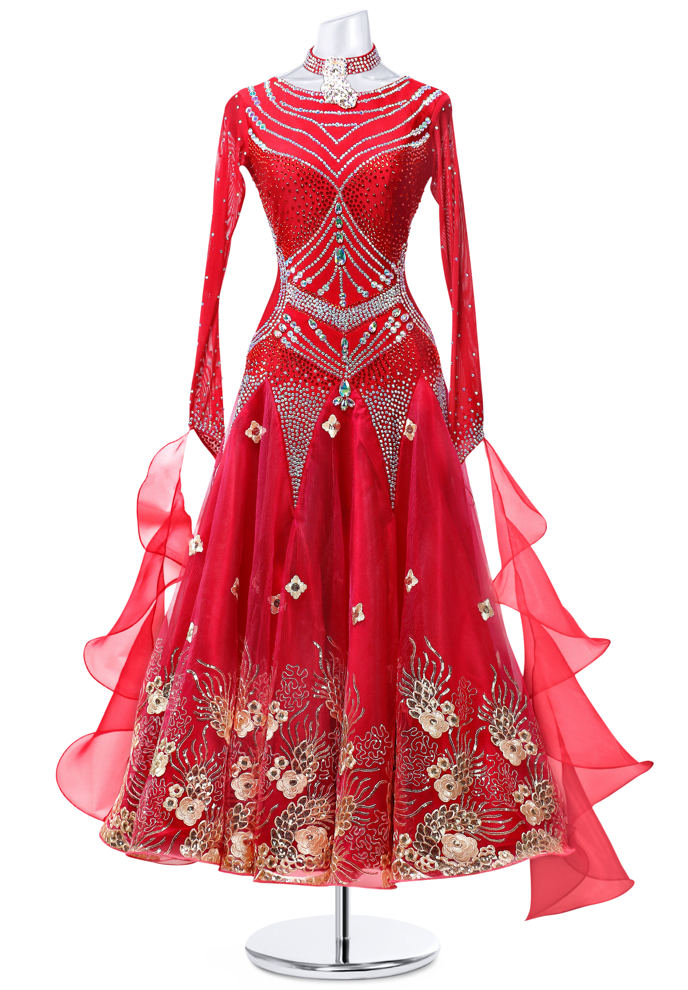 Shining Brocade Ballroom Dress MQ-B236