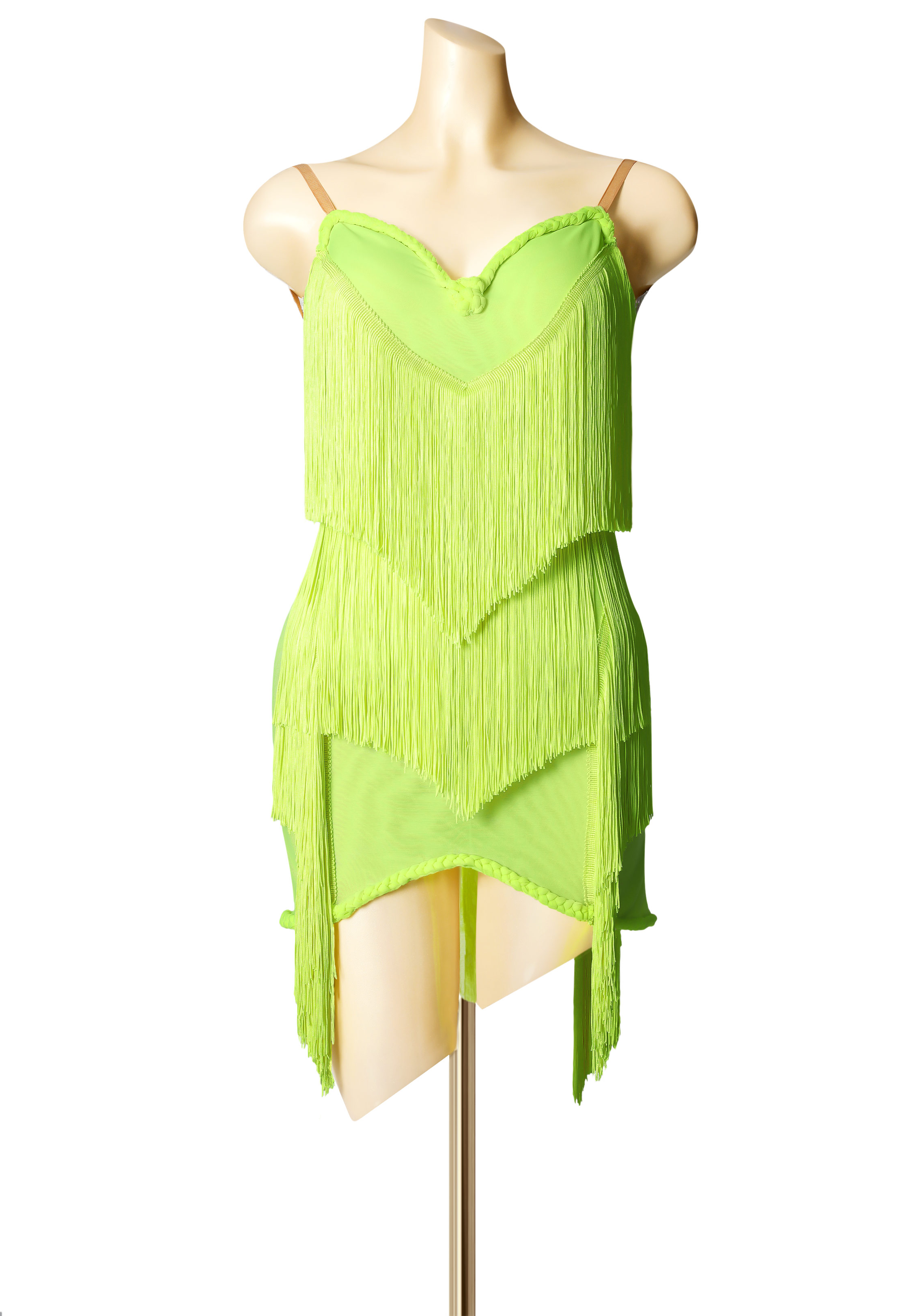 Sweetheart Layered Latin Fringe Dress PC-WL19027