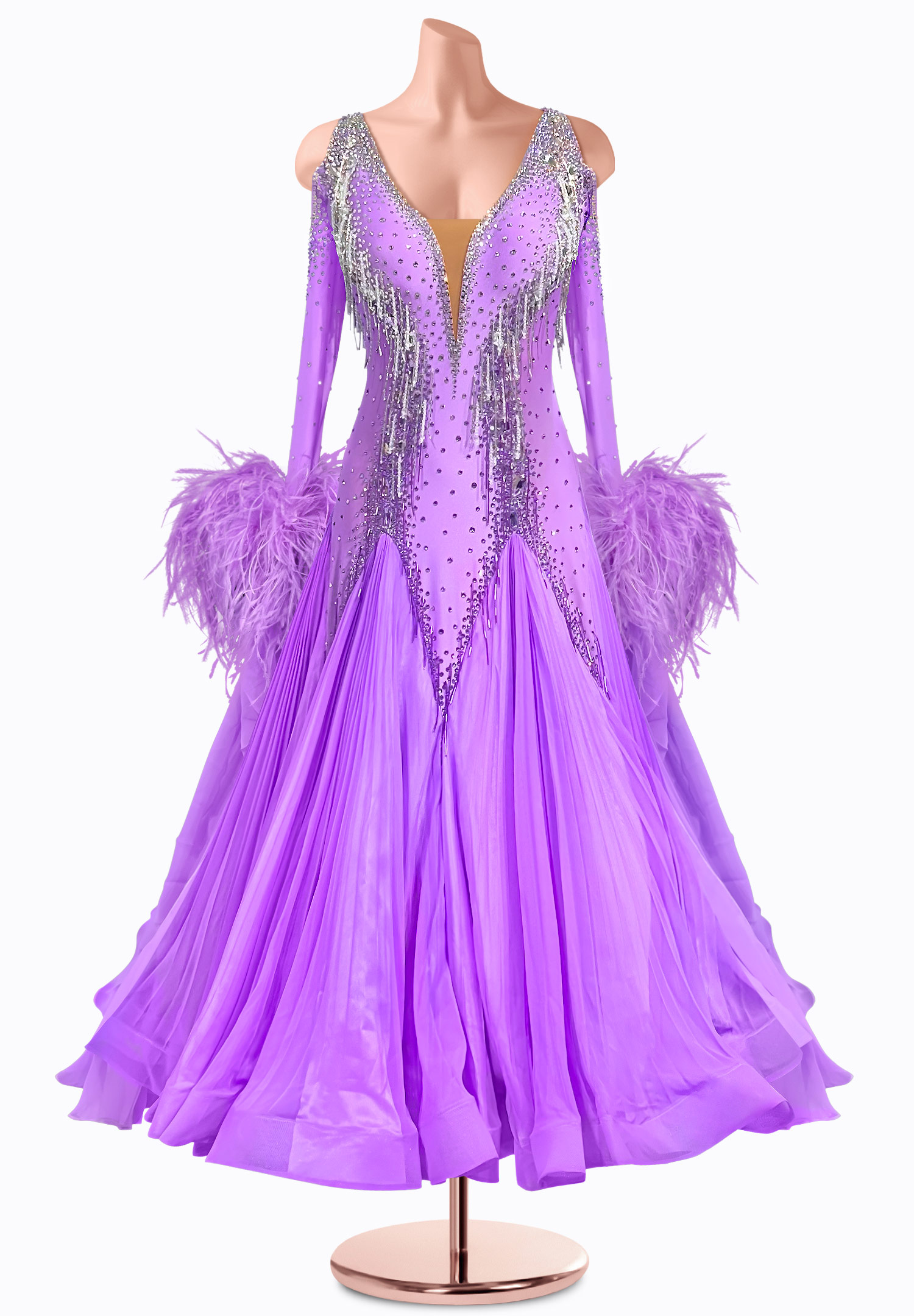 Violet Elegance Ballroom Gown TID-BM1132