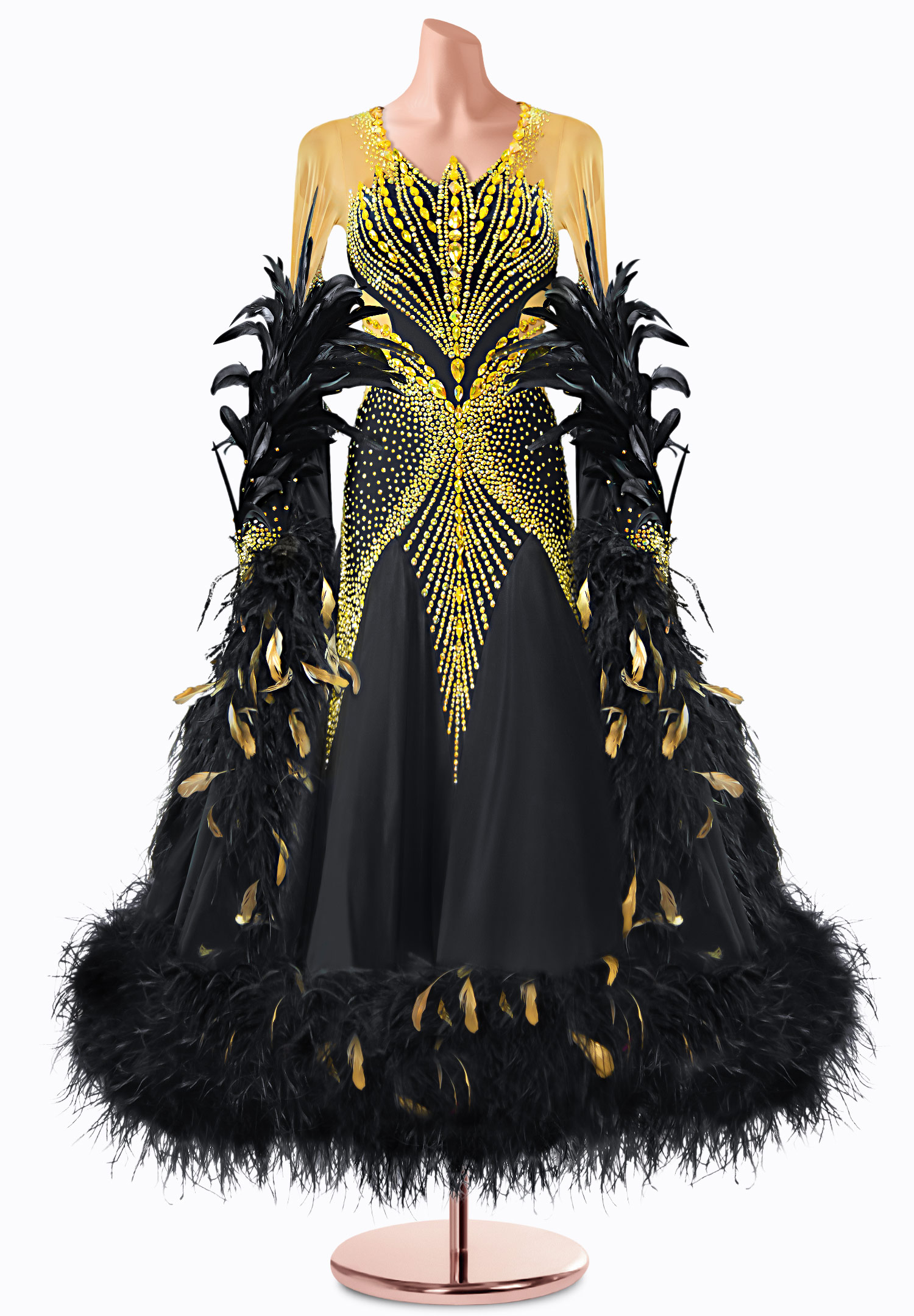 Radiant Midnight Ballroom Gown TID-BM1177