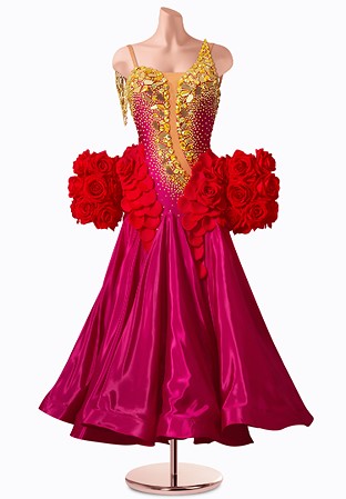 Rosette Radiance Ballroom Gown TID-BM1178