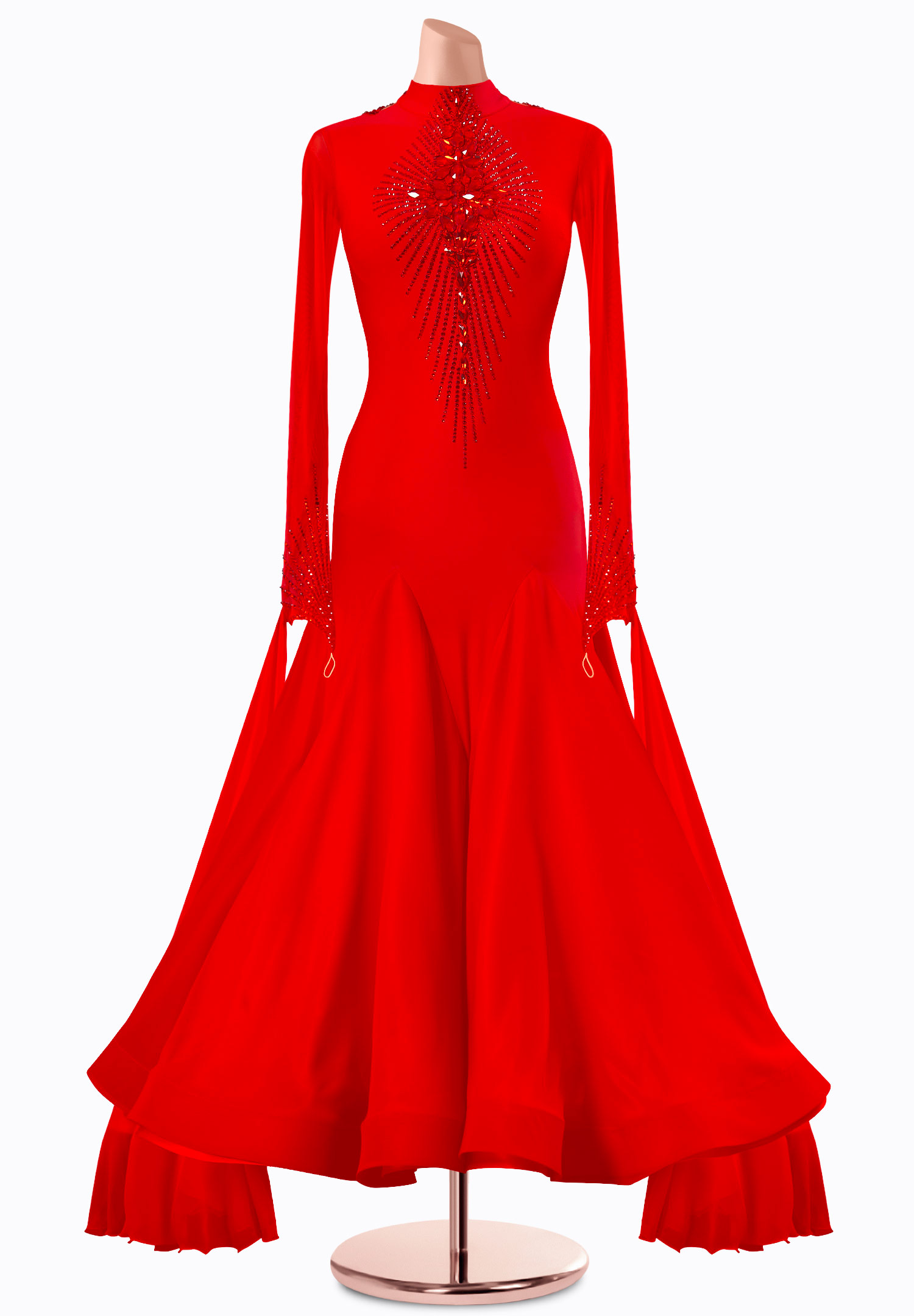Ruby Splendor Ballroom Gown TID-BM1202