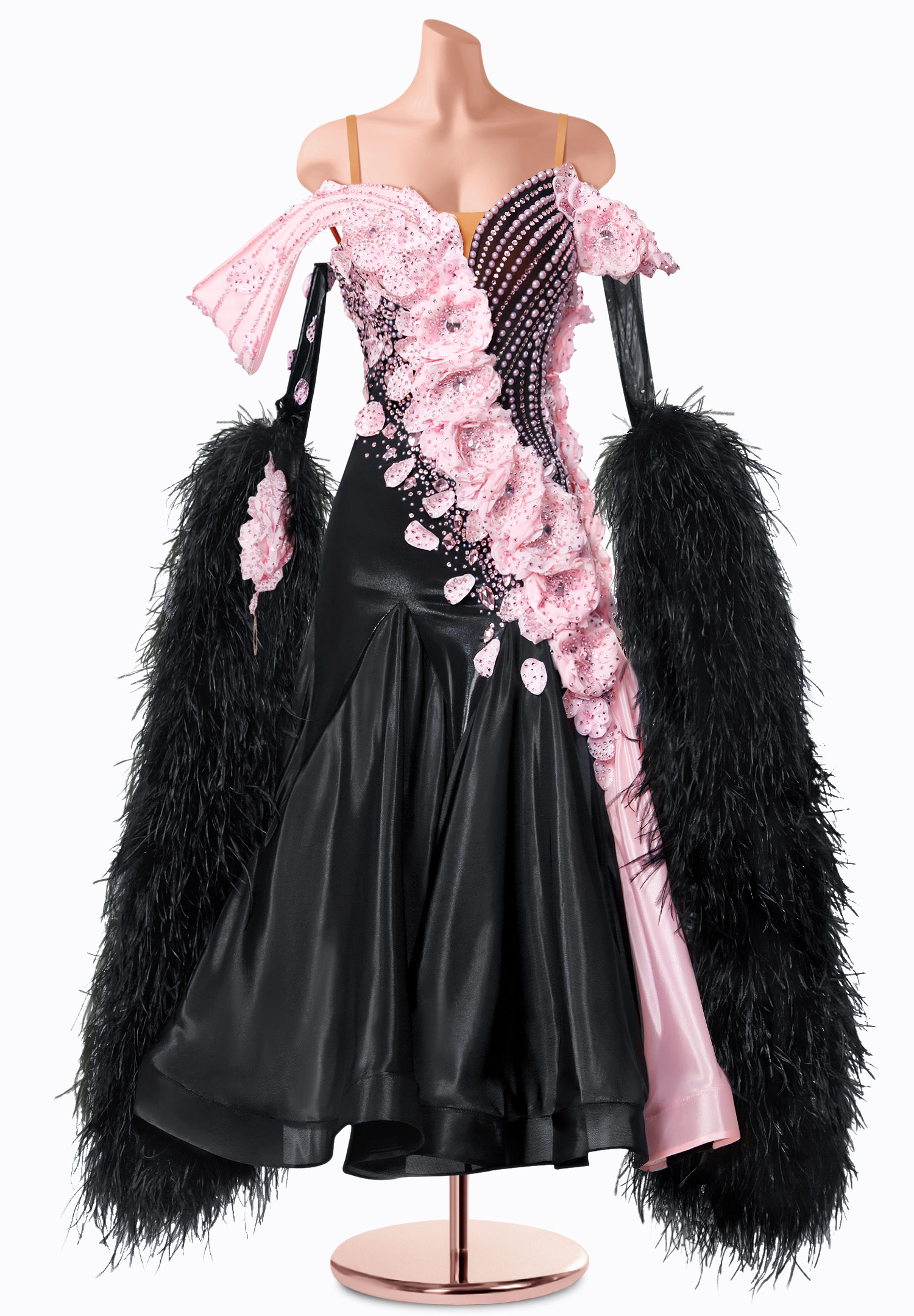 Soft Shadow Ballroom Gown TID-BM1296