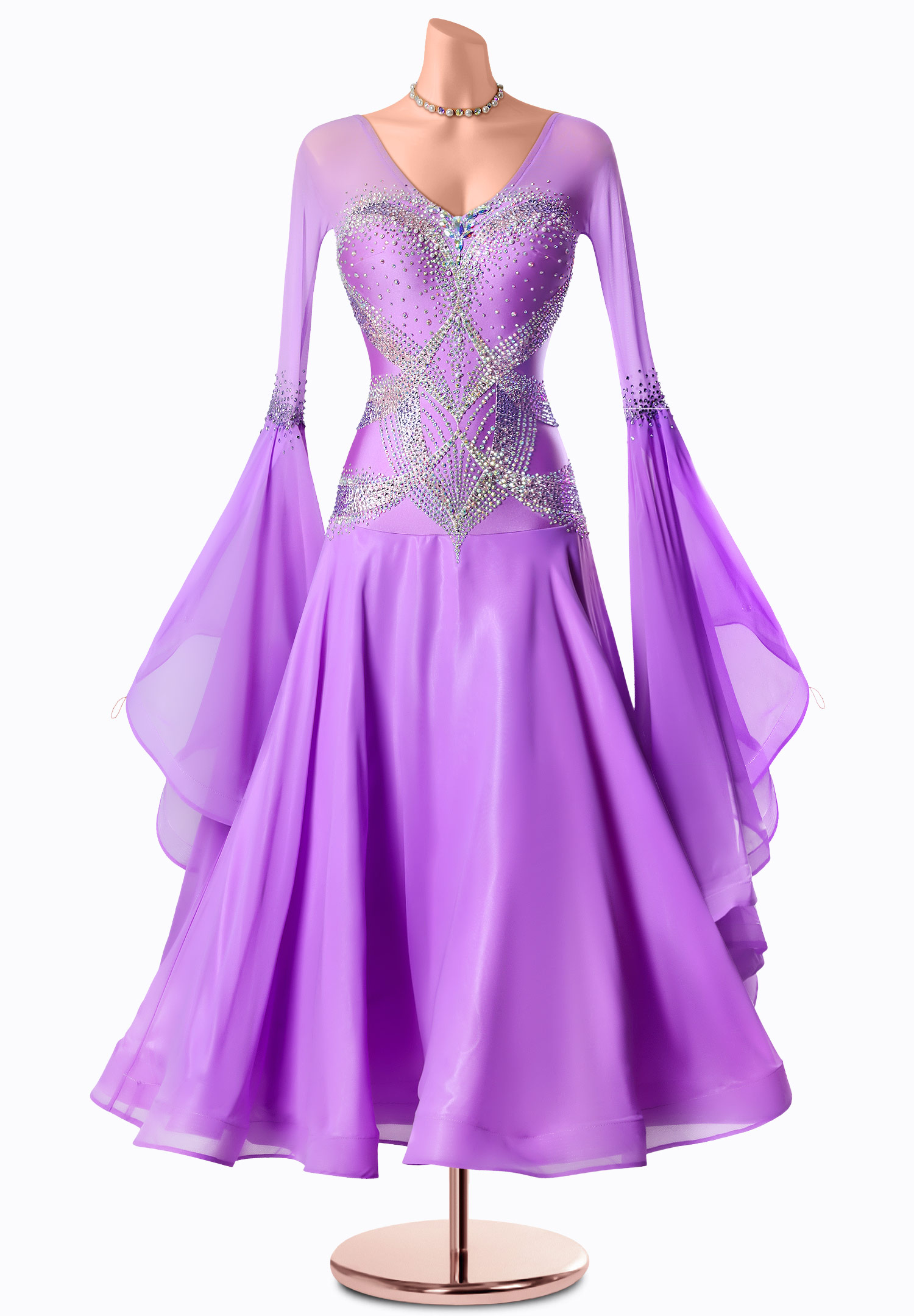 Lilac Allure Ballroom Gown TID-BM1323