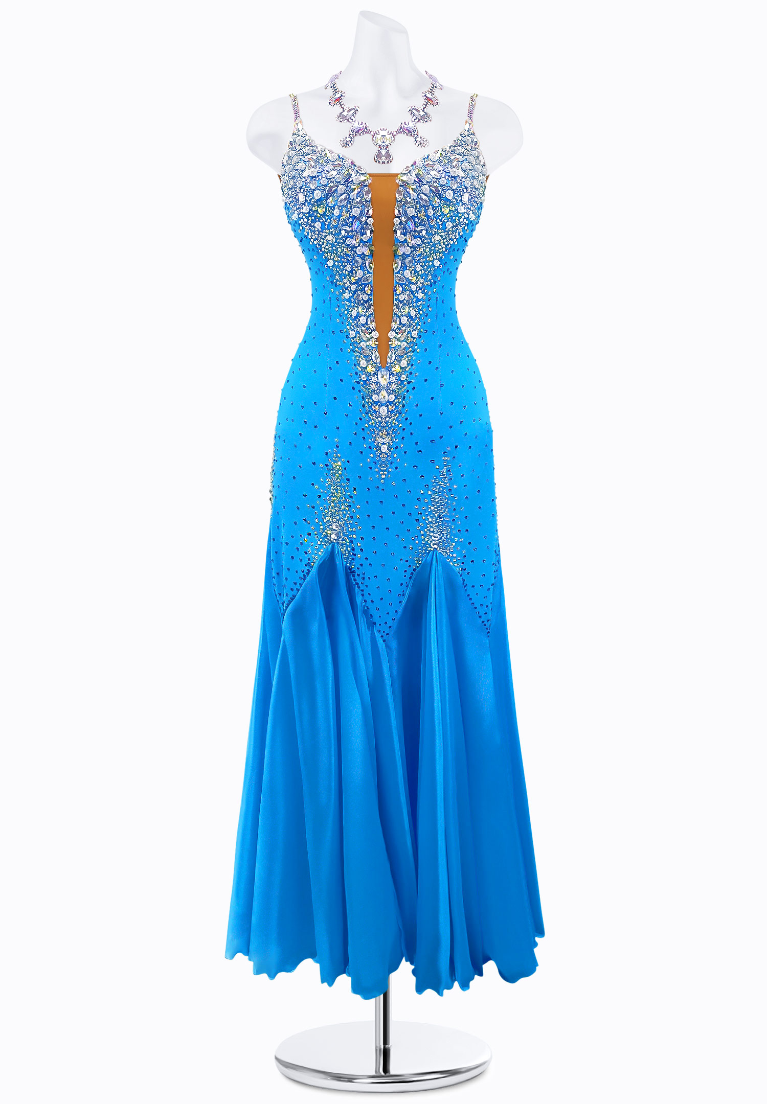 Teardrop Pearl Smooth Gown AM-S3416