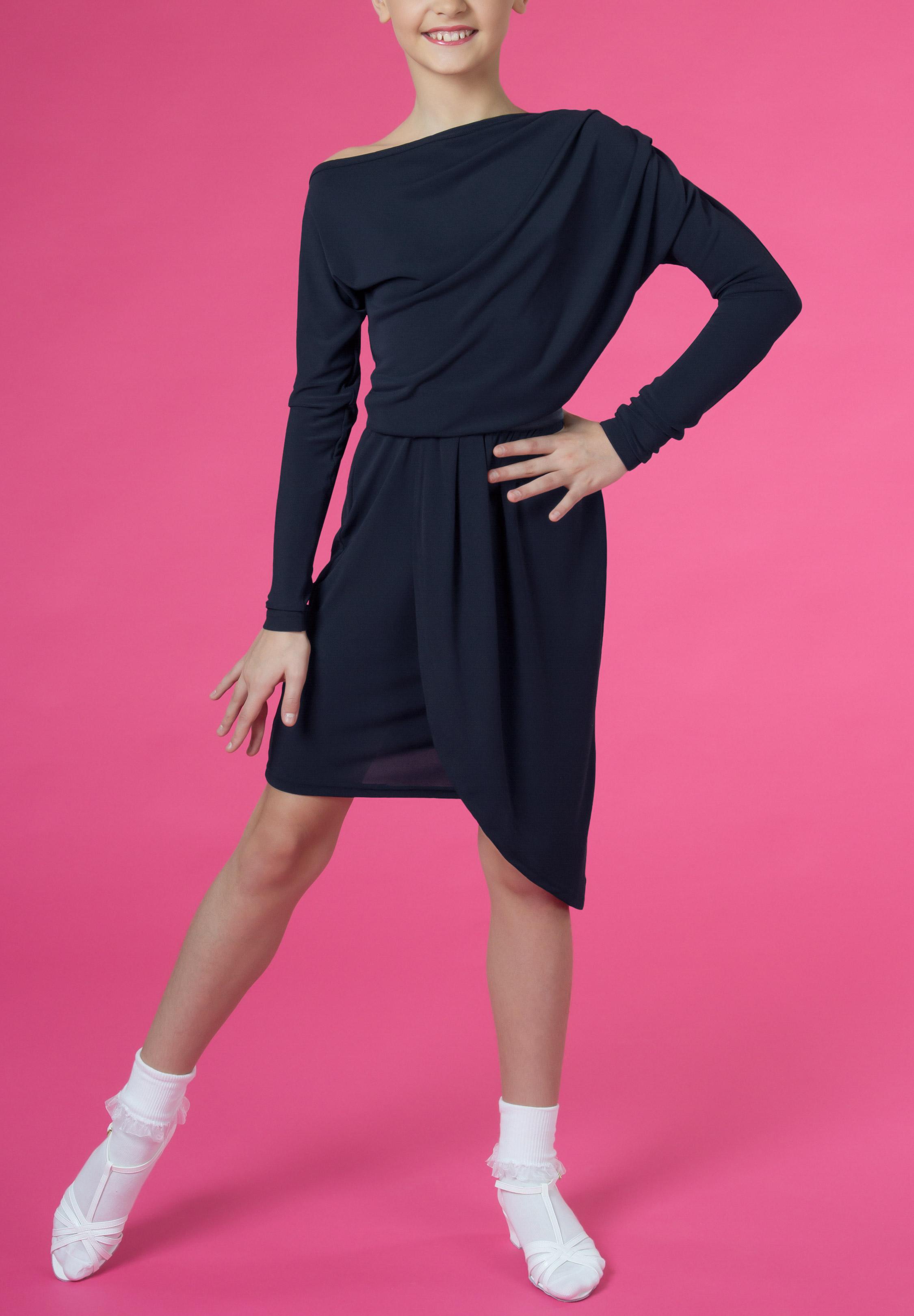 DSI Elise Juvenile Latin Dance Dress 3800-Black