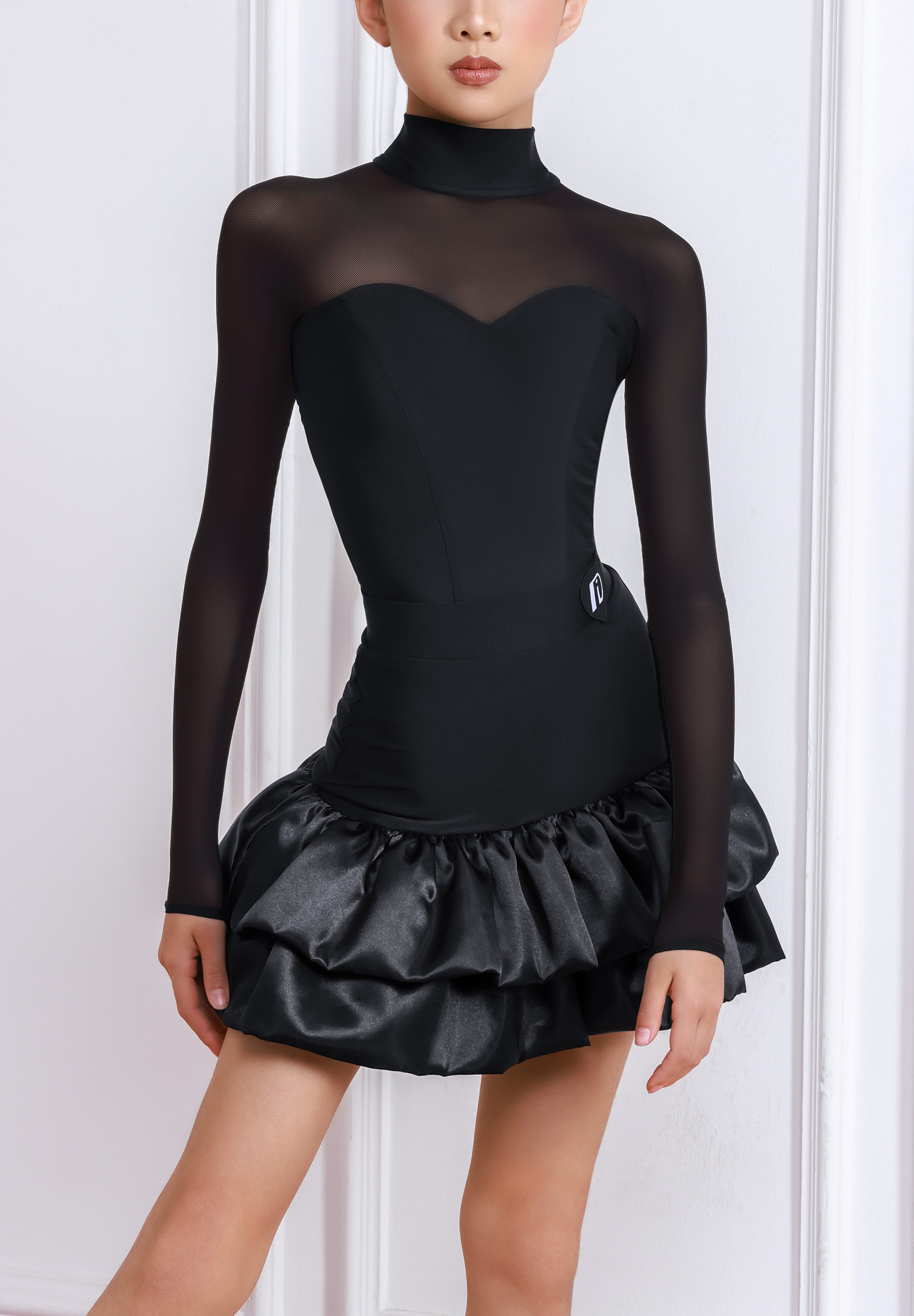 TID Girl’s Bubble Skirt Dance Set CL2456-Black