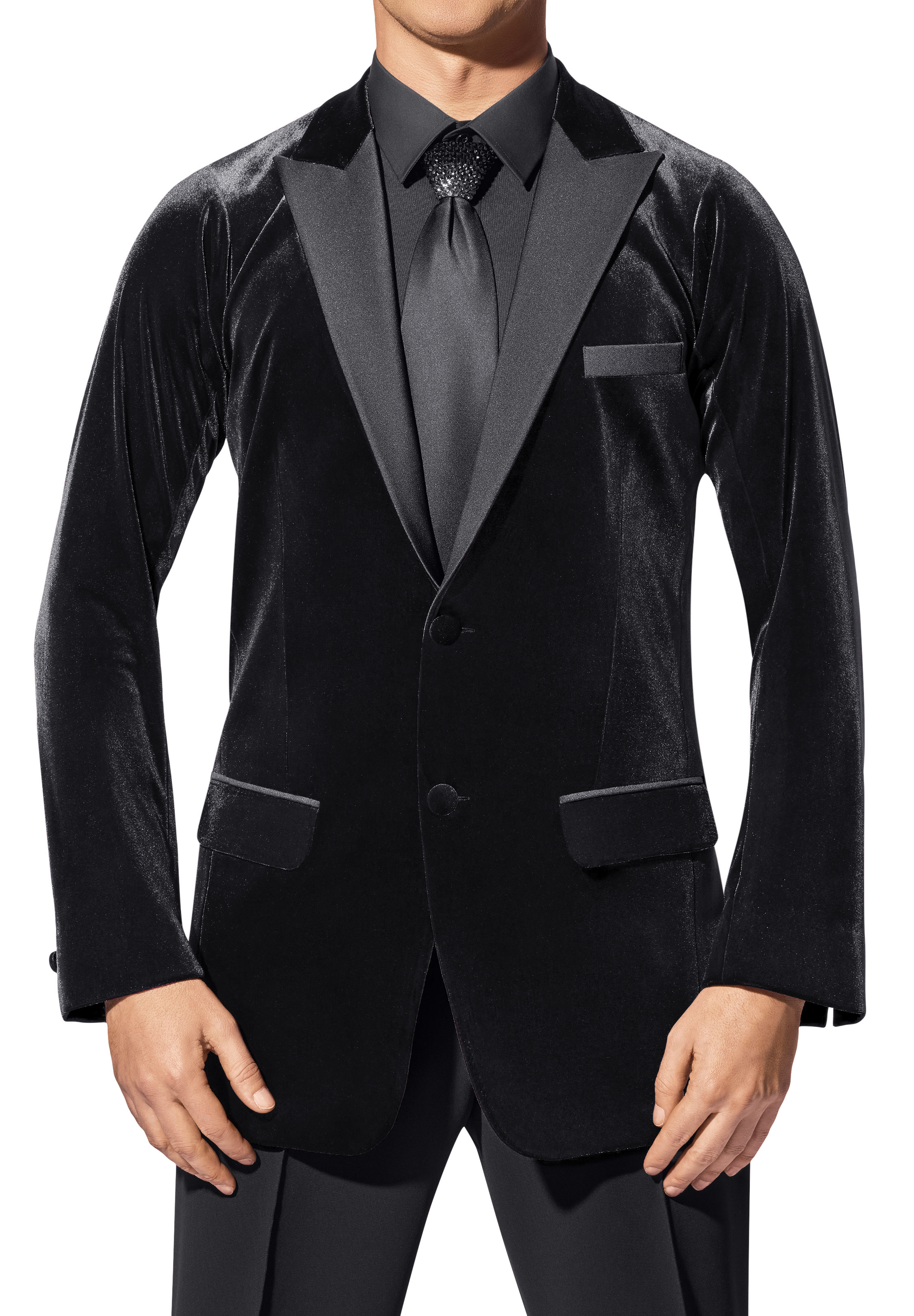 Asimu Cabernet American Smooth Jacket ASM-602-Black Velvet 01