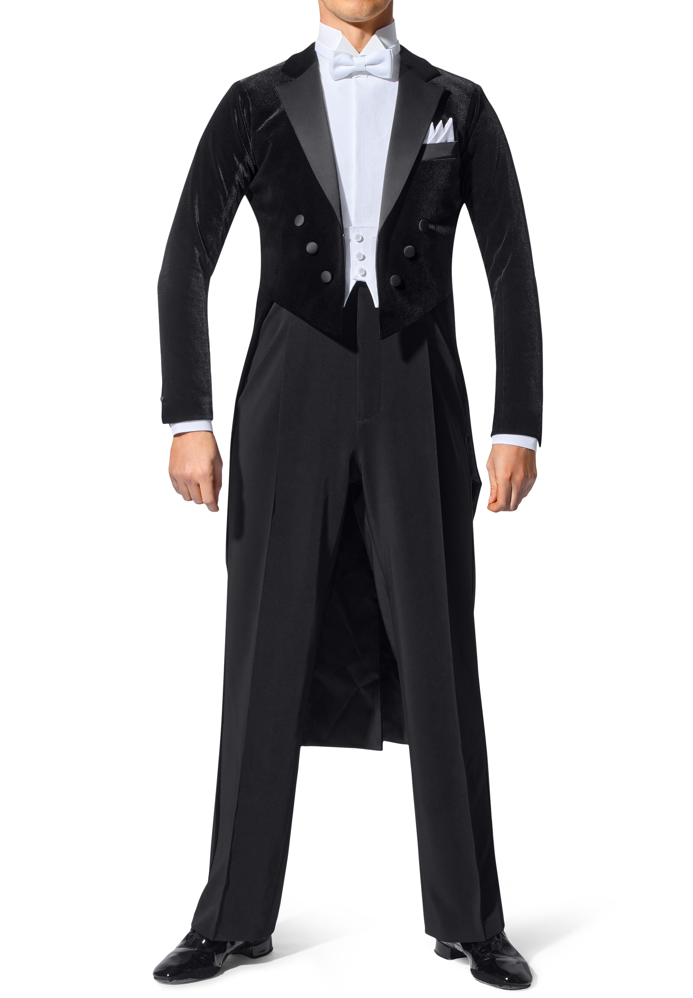 Asimu Mens Charming Ballroom Tailsuit ATS-502-Black