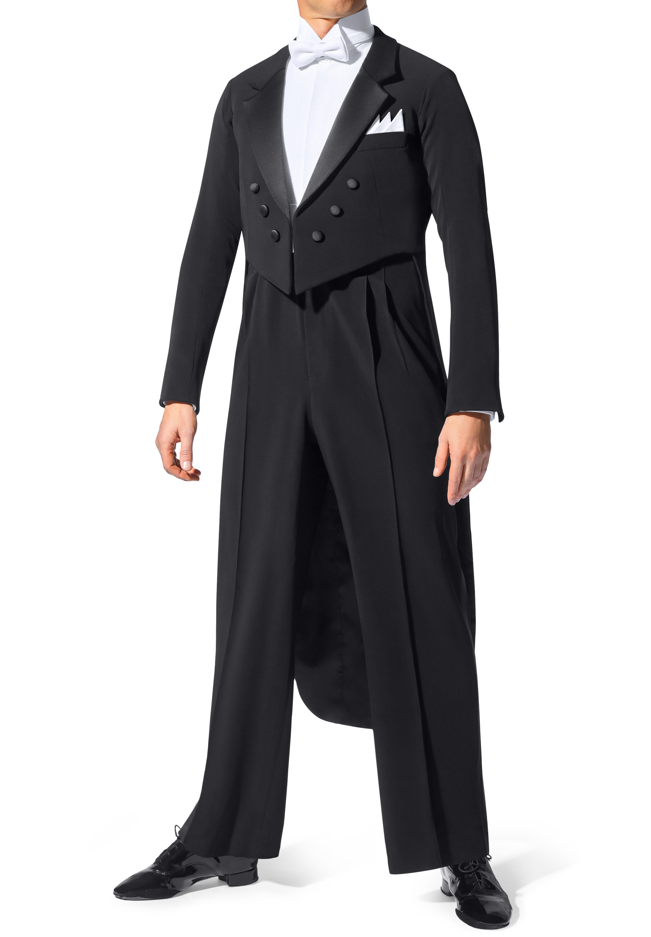 Asimu Mens Modern Ballroom Tailsuit ATS-505-Black