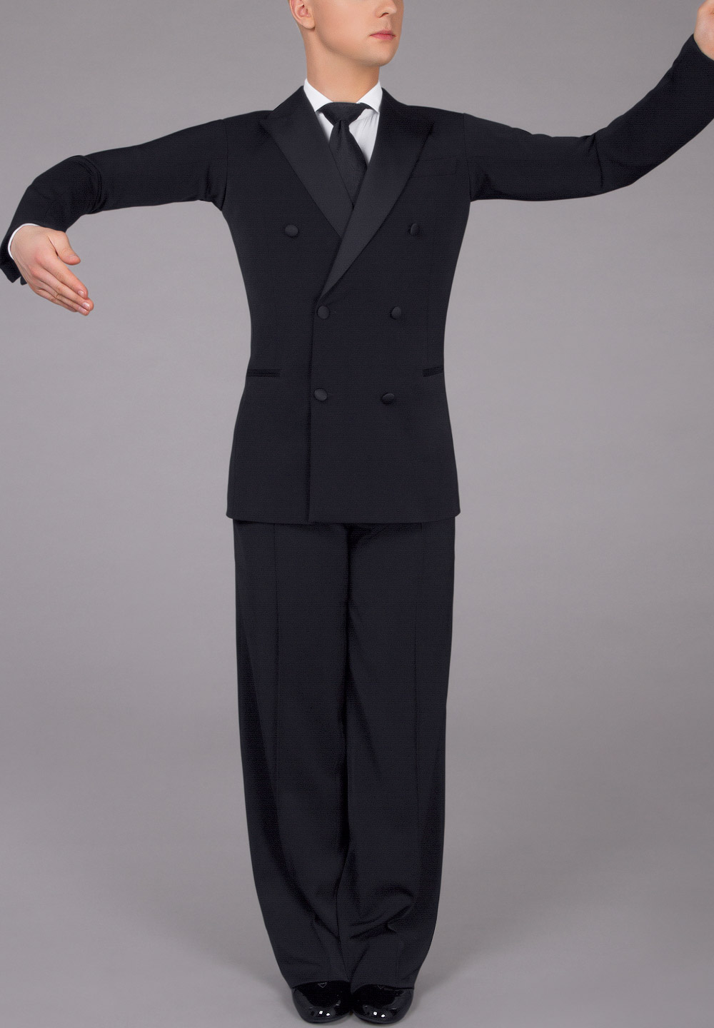 DSI Mens Lounge Suit 1046-Black Barcelona Gabardine