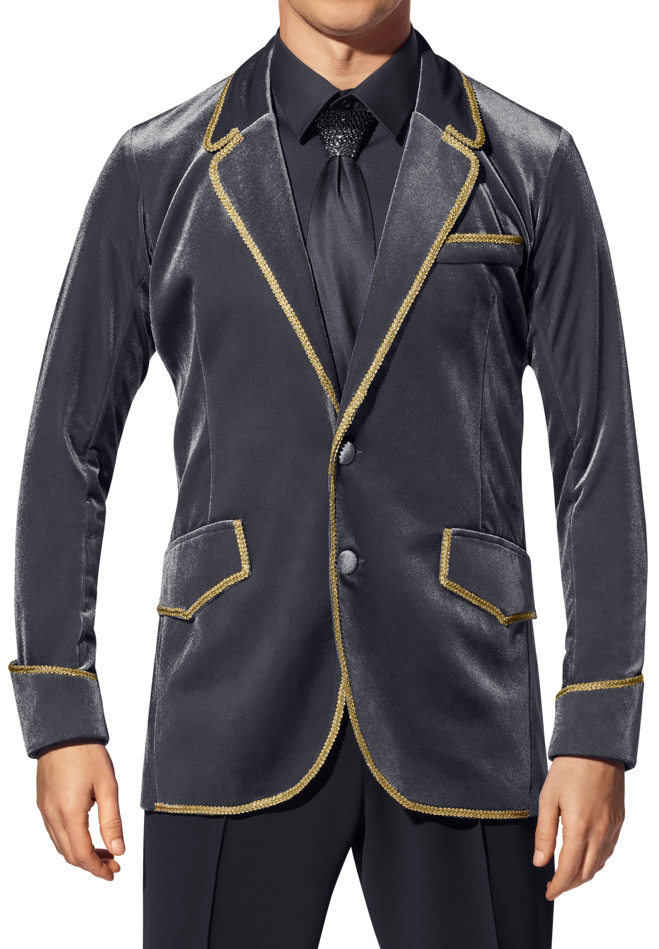 Ballroom Ave by DSI Modern Smooth Jacket SM116-Hematite Velvet