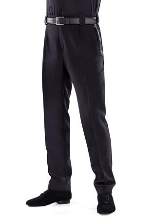 Maly Mens Giorgio Latin Dance Trouser JL232402-Black