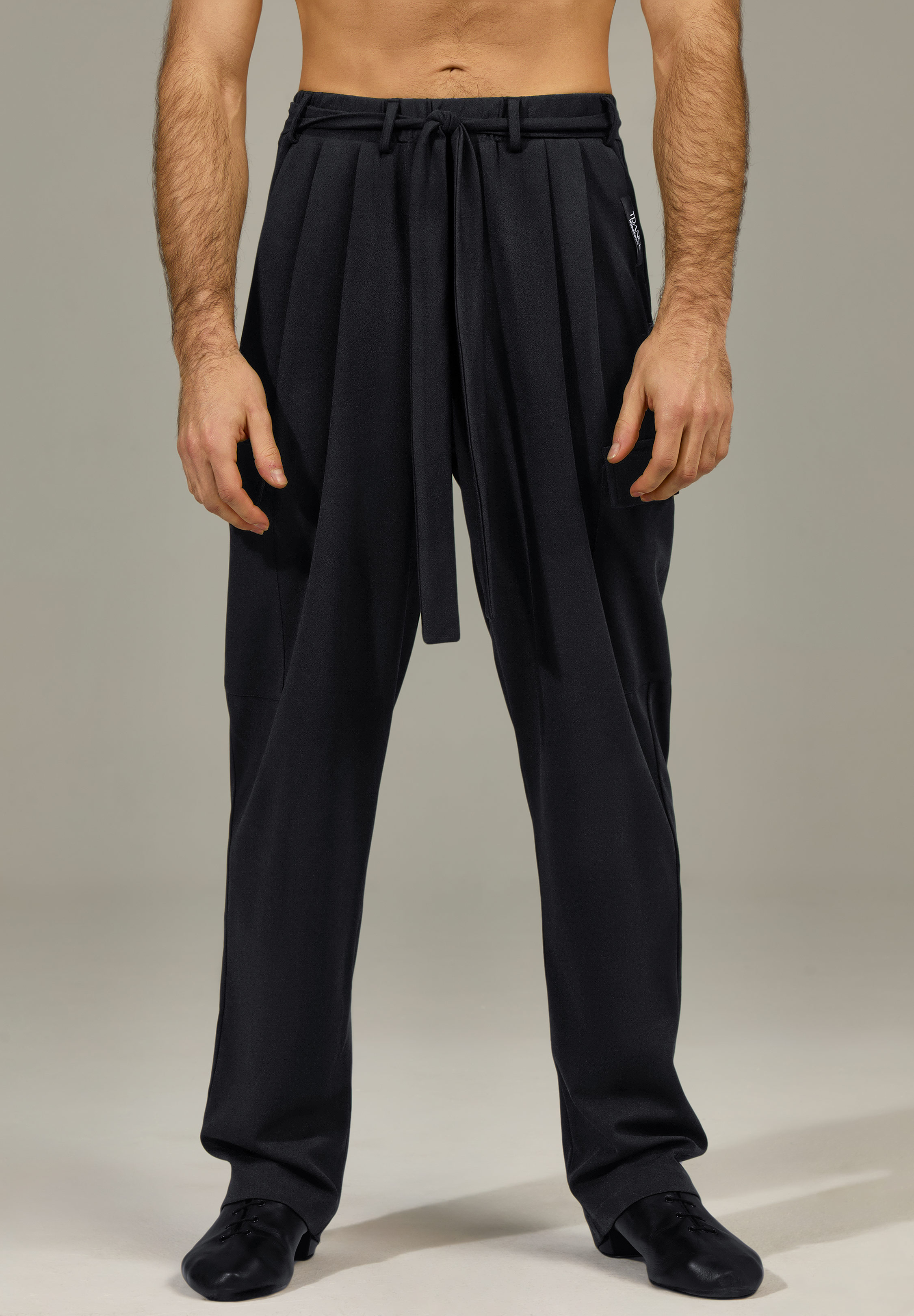 TDANCE Tailored Pleated Front Pants BS-0056-Black