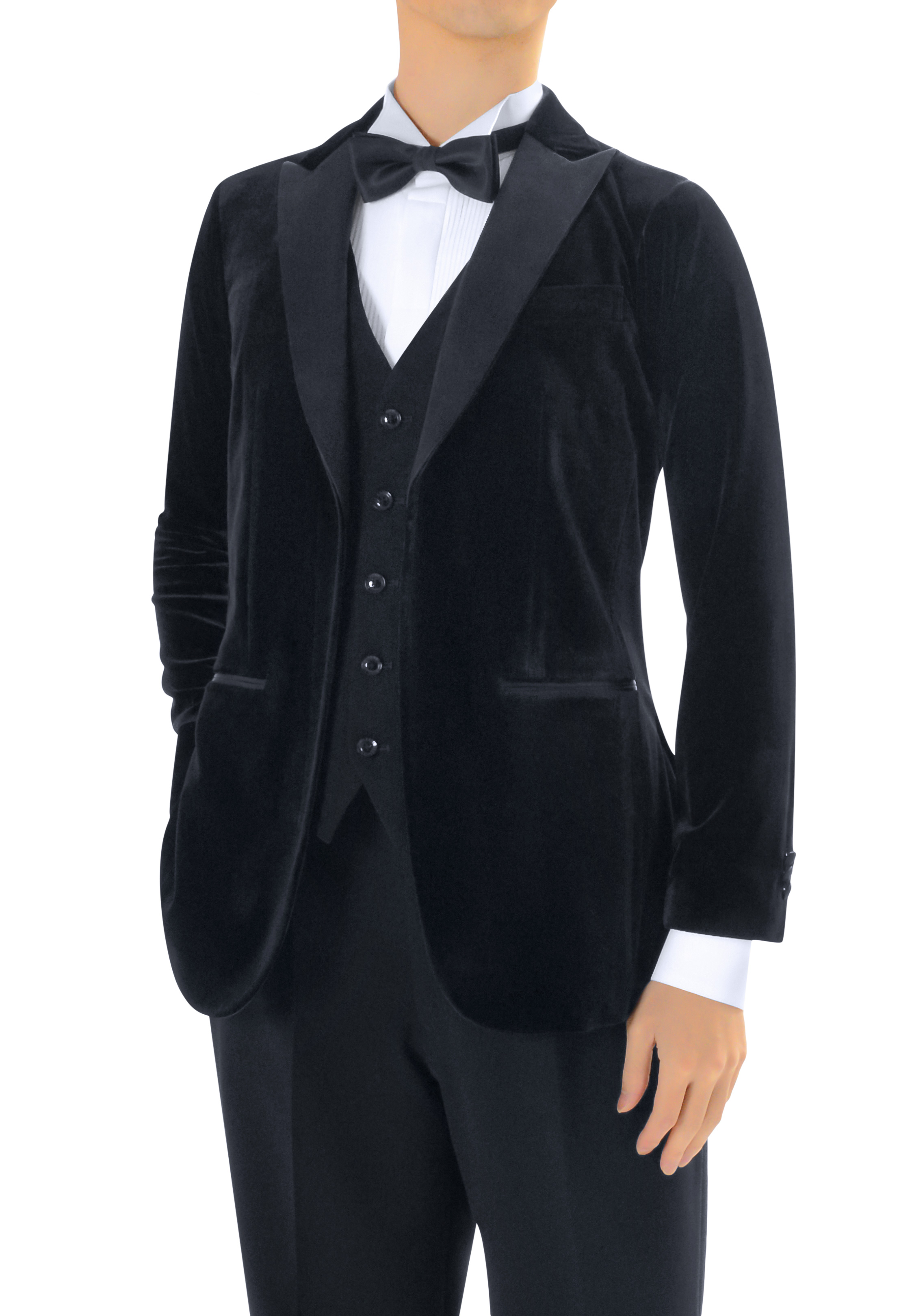 Taka Mens Smooth Dance Jacket MJ24-Black