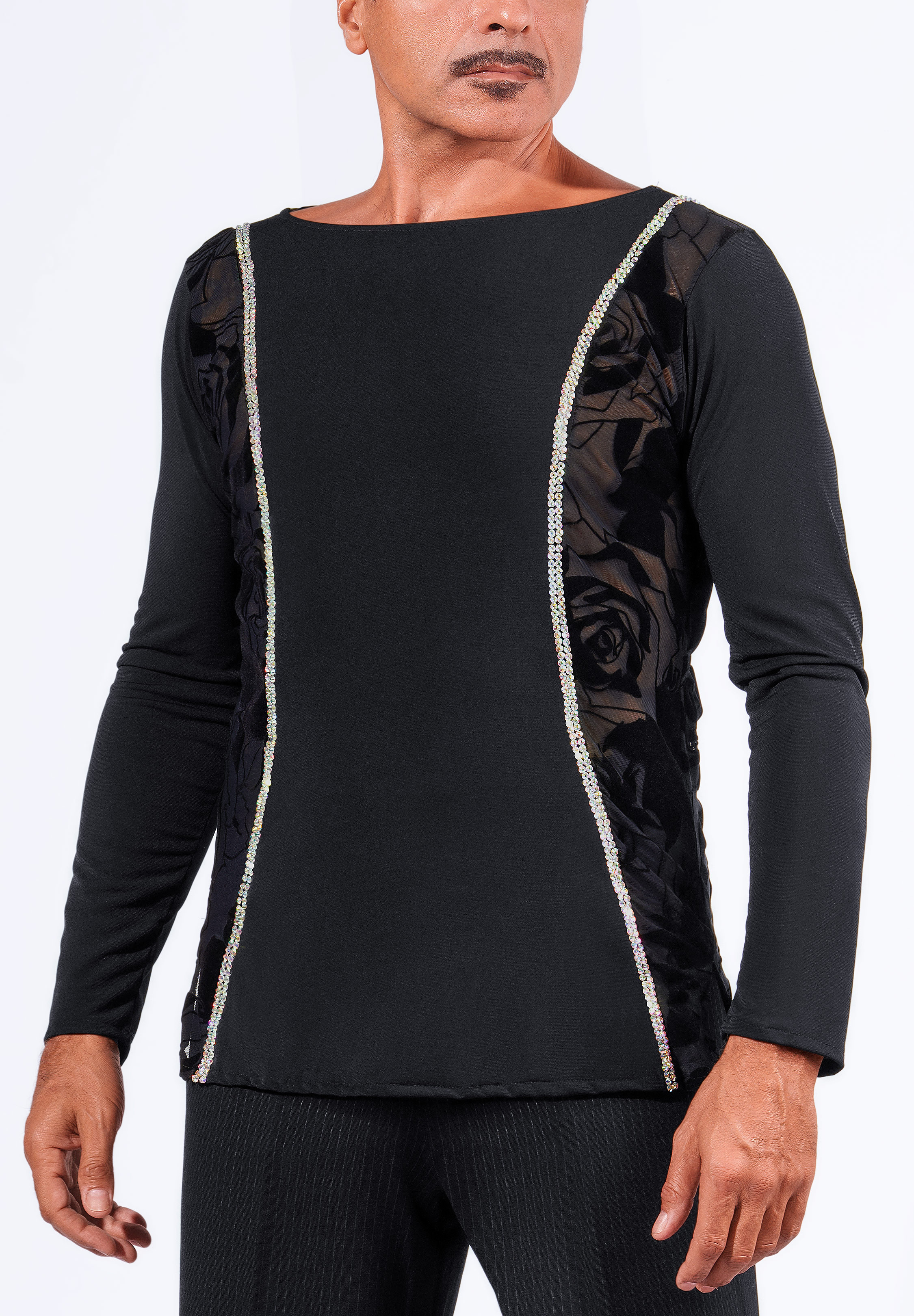 Victoria Blitz Mens Latin Shirt Cesare-Black