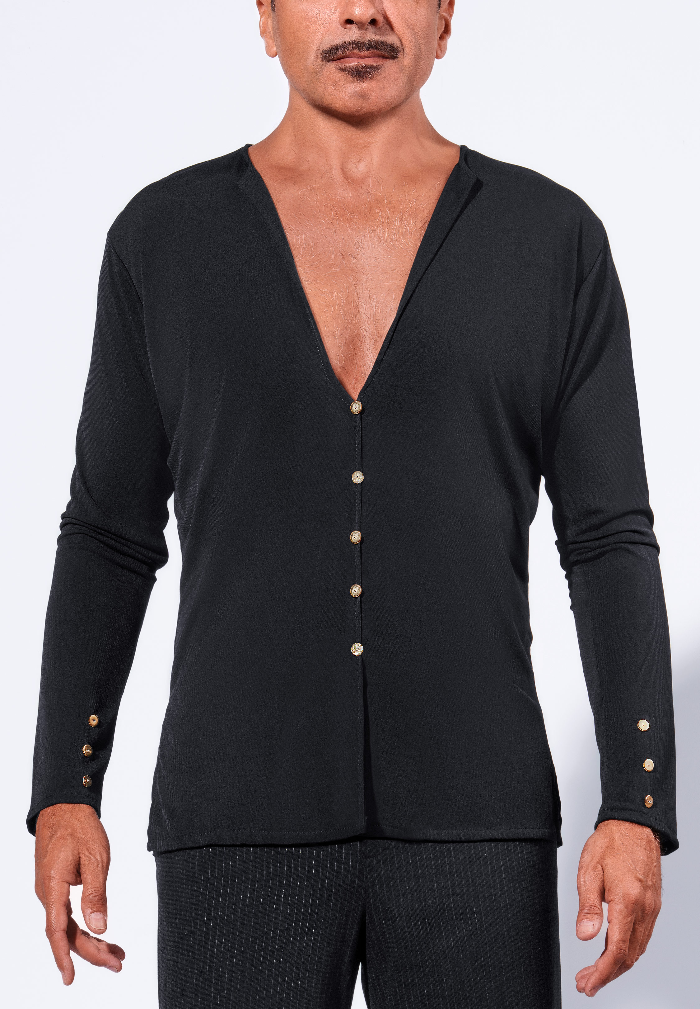 Victoria Blitz Mens Latin Shirt Mylo-Black