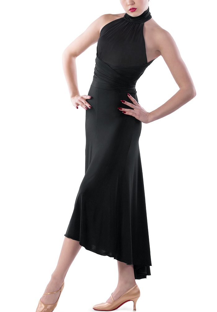 Dance Box Tango Dress P17120019-01 Black