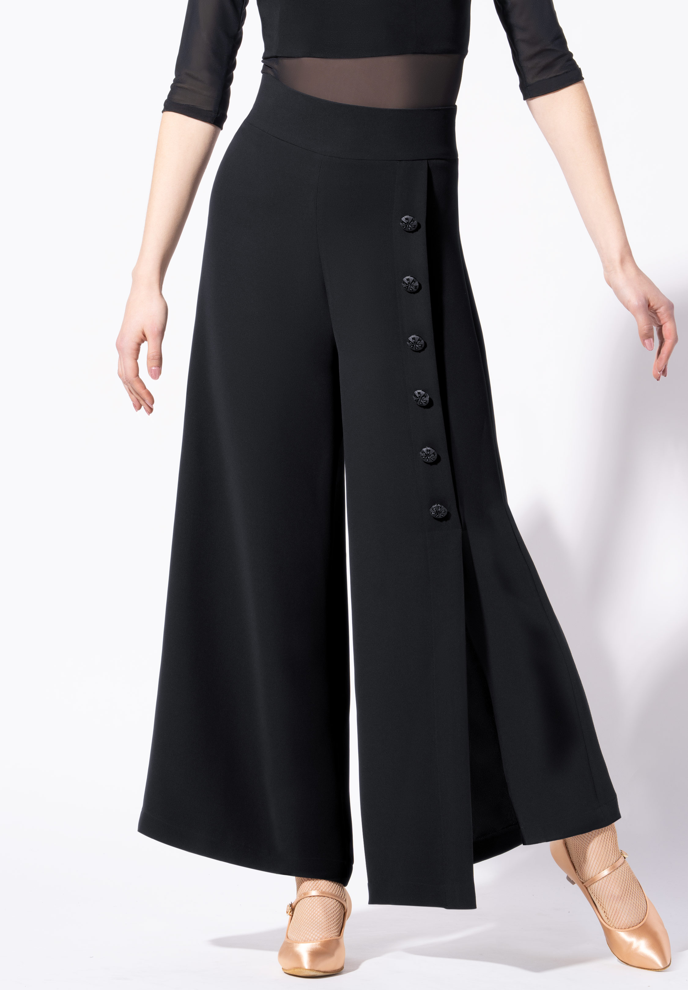 Armando Ladies Button Dance Trouser 00229-Black