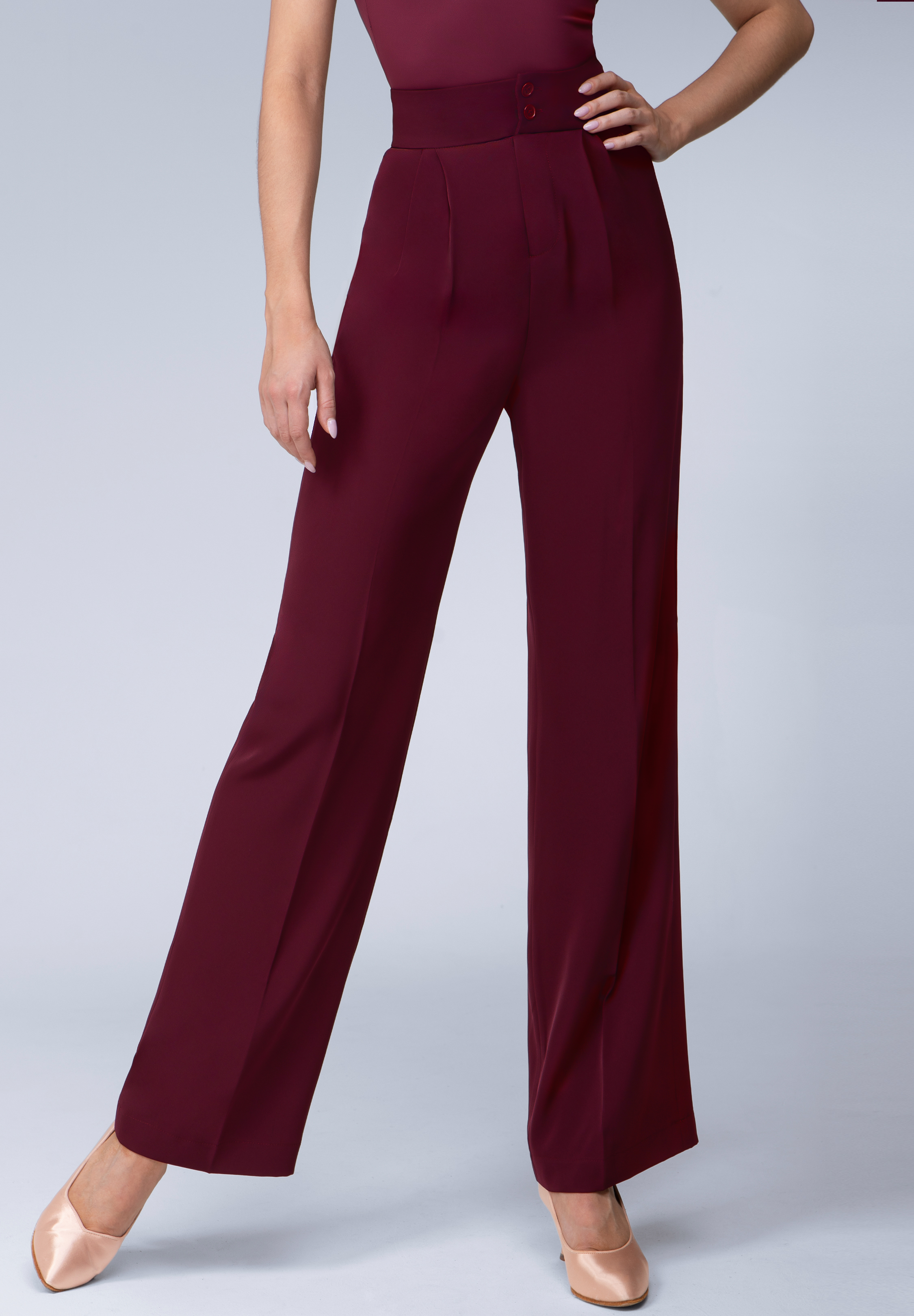 TID Relaxed Rhythm Practice Trousers K012-Burgundy