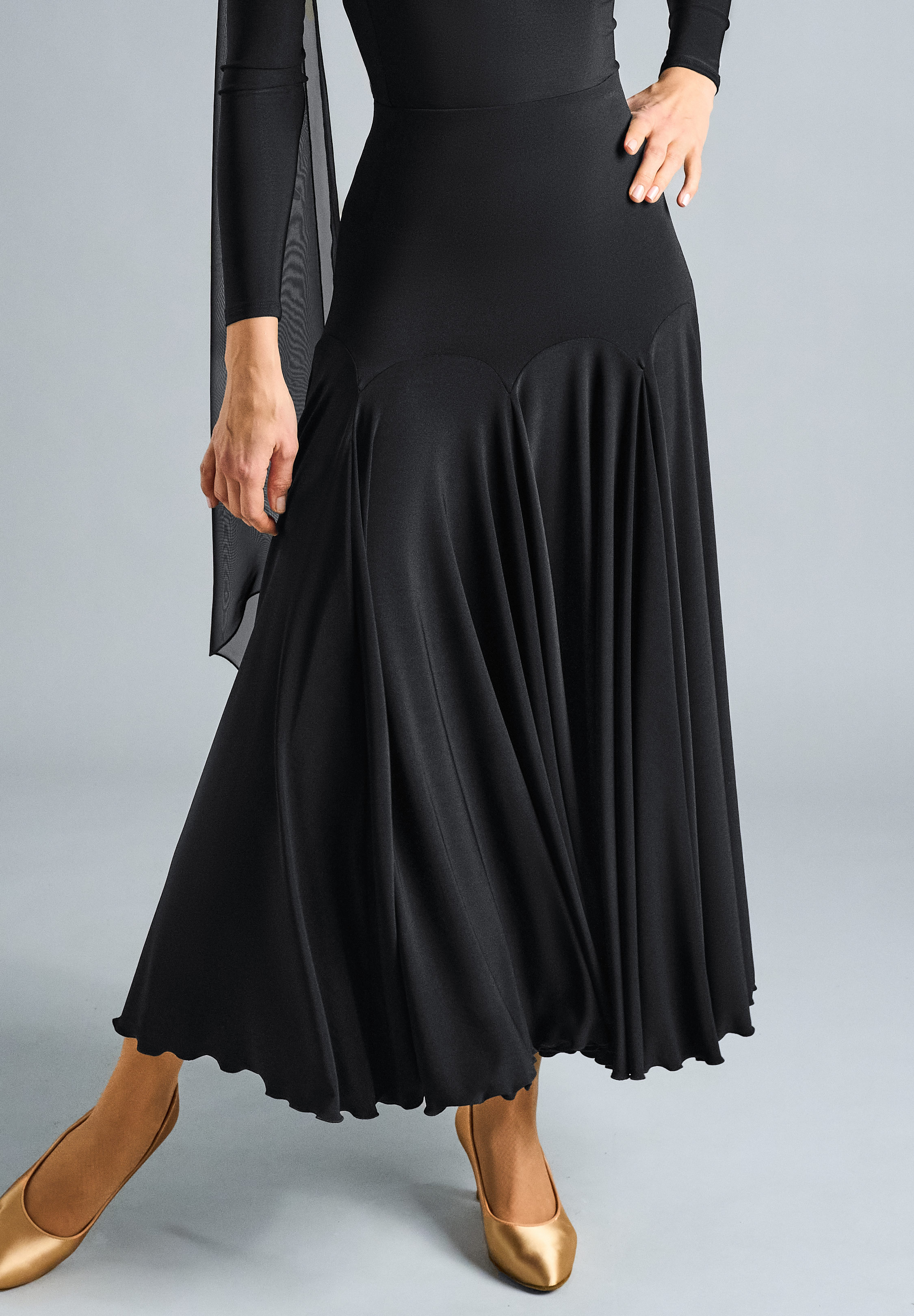 Chrisanne Clover Oakley Ballroom Skirt-Black