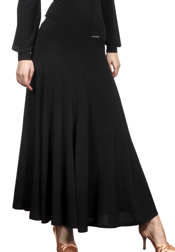 Victoria Blitz Ballroom Long Dance Skirt ST006L-Black