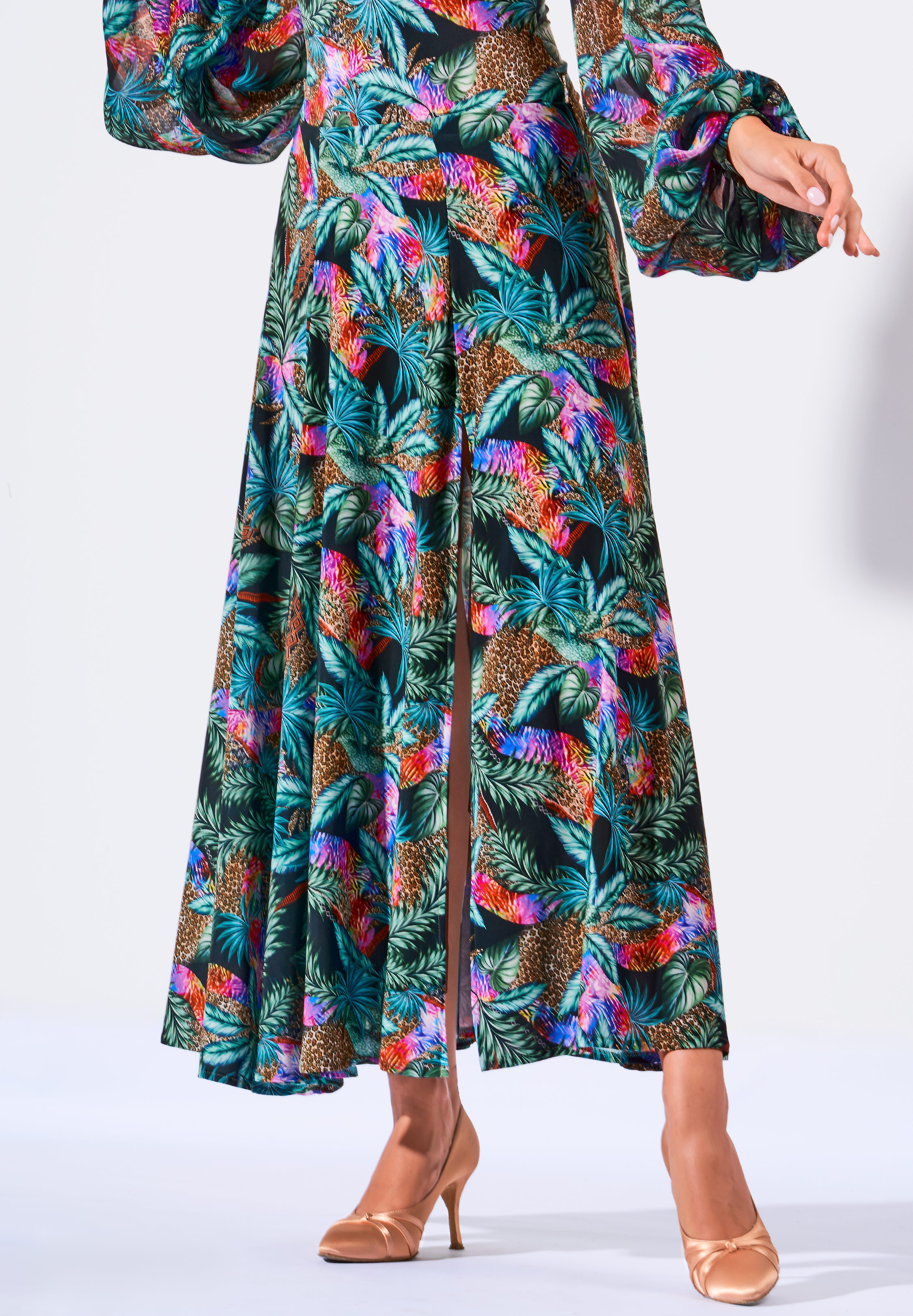 Victoria Blitz Womens Ballroom Skirt Percy -Jungle