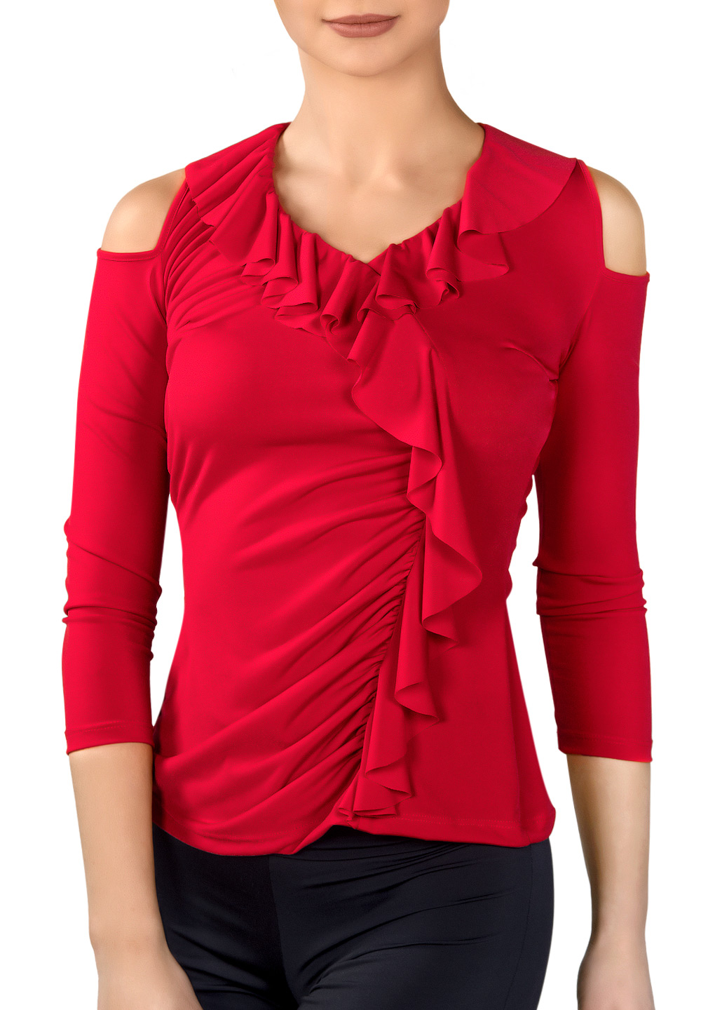 Dance Box Tuscany Top P18120021-02 Red