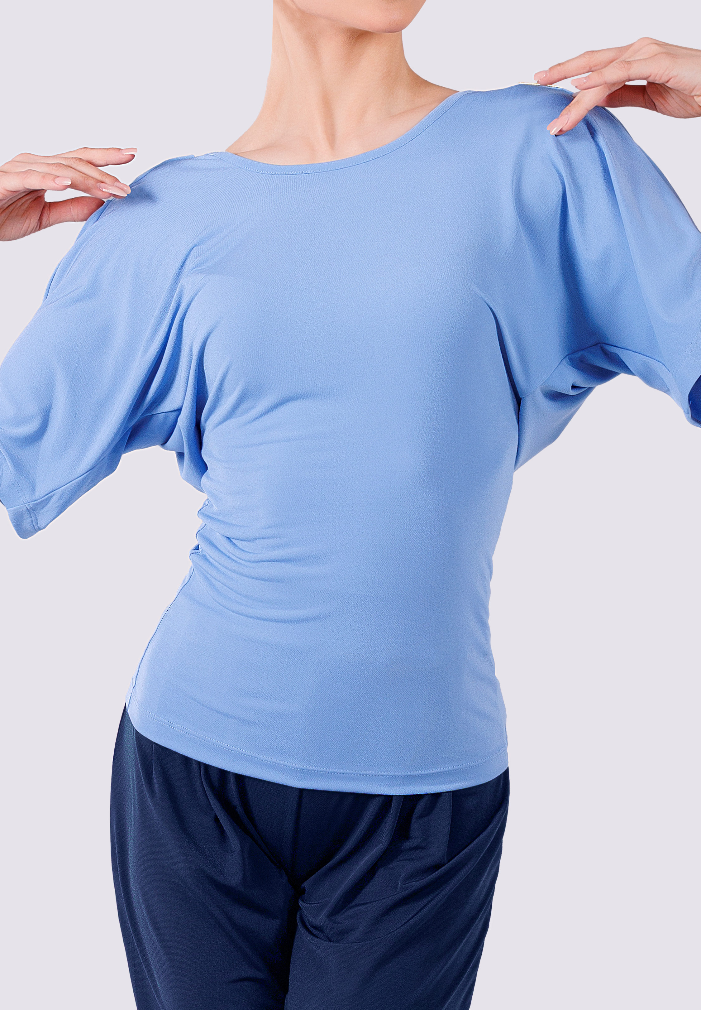 Maly Anastasia Womens Dance Top MF251102-Sky Blue