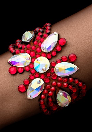 Bettina Rhinestone Bracelet BC-906-2-Crystal AB