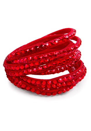 DSI Light Siam Rhinestone Bangle on Flamenco 2750LS-Light Siam