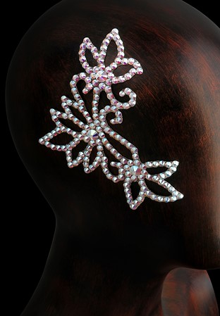 Verona Rhinestone Hairpiece HP-104-Crystal AB
