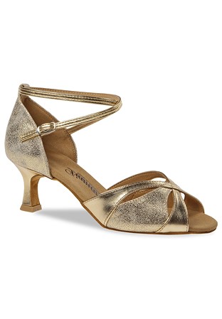 Diamant Latin Dance Sandal 141-077-464-Gold Synth / Antique Suede