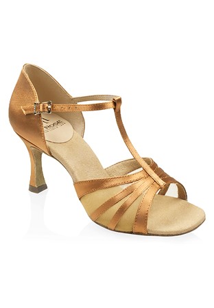 Ray Rose Gaia Ladies Latin Shoes 886-X-Light Tan Satin
