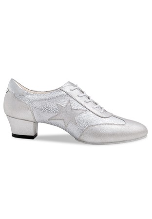 Werner Kern Ariana Ladies Practice Shoes 	 	 	-Perl Silver/White-Silver Nappa