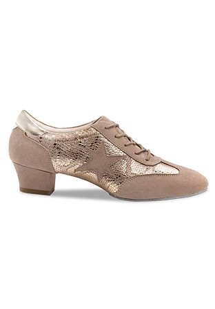 Werner Kern Ariana Ladies Practice Shoes 	 	 	-Taupe Suede/Beige-Multi Nappa