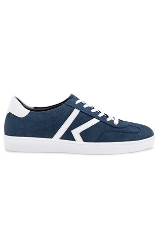 Werner Kern Salerno 28074 Mens Dance Sneakers -Denim Suede/White Nappa
