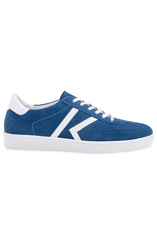 Werner Kern Salerno 28074 Mens Dance Sneakers -Jeans Suede/White Nappa