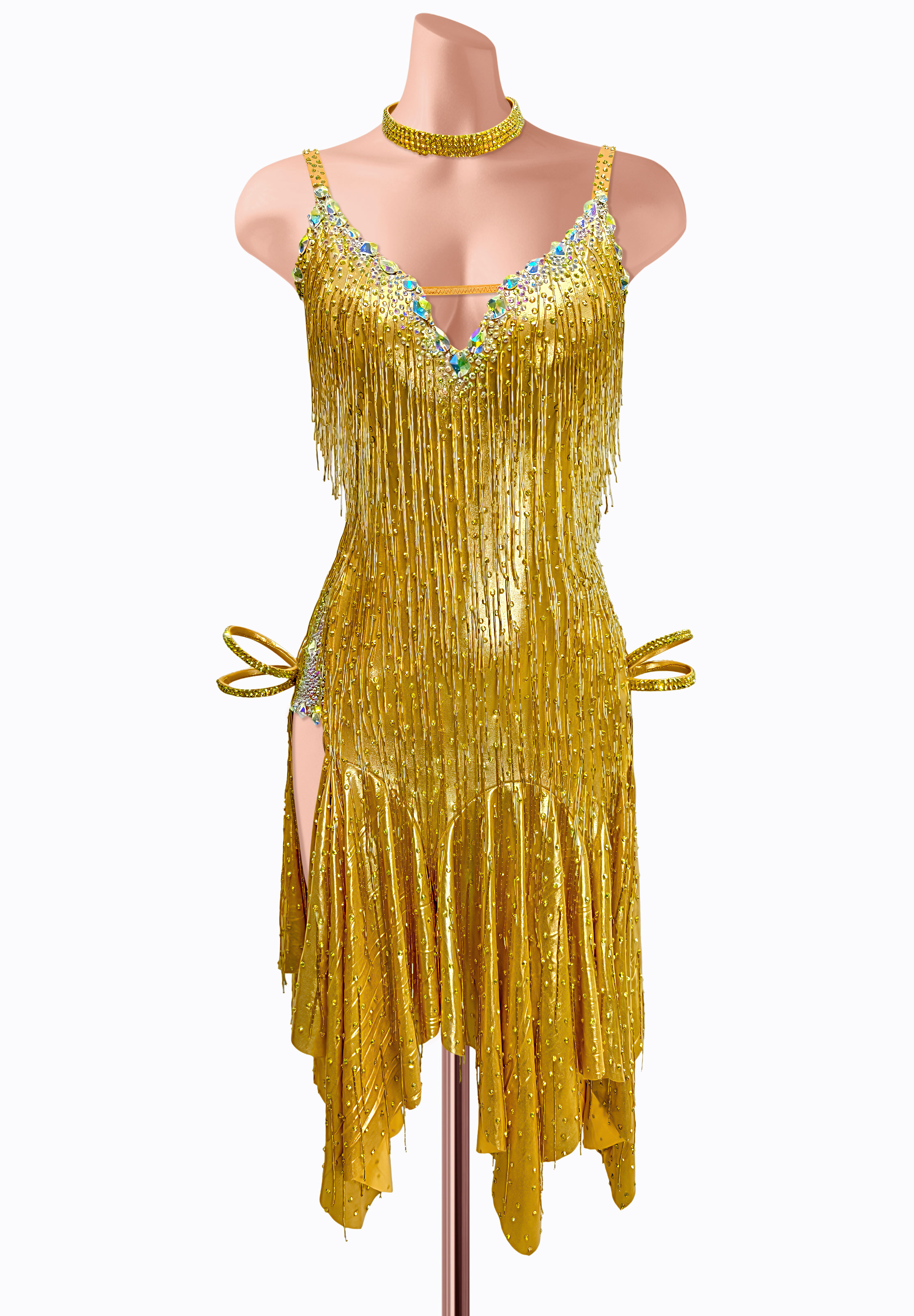 Gilded Rhythm Latin Dress AM-L3824