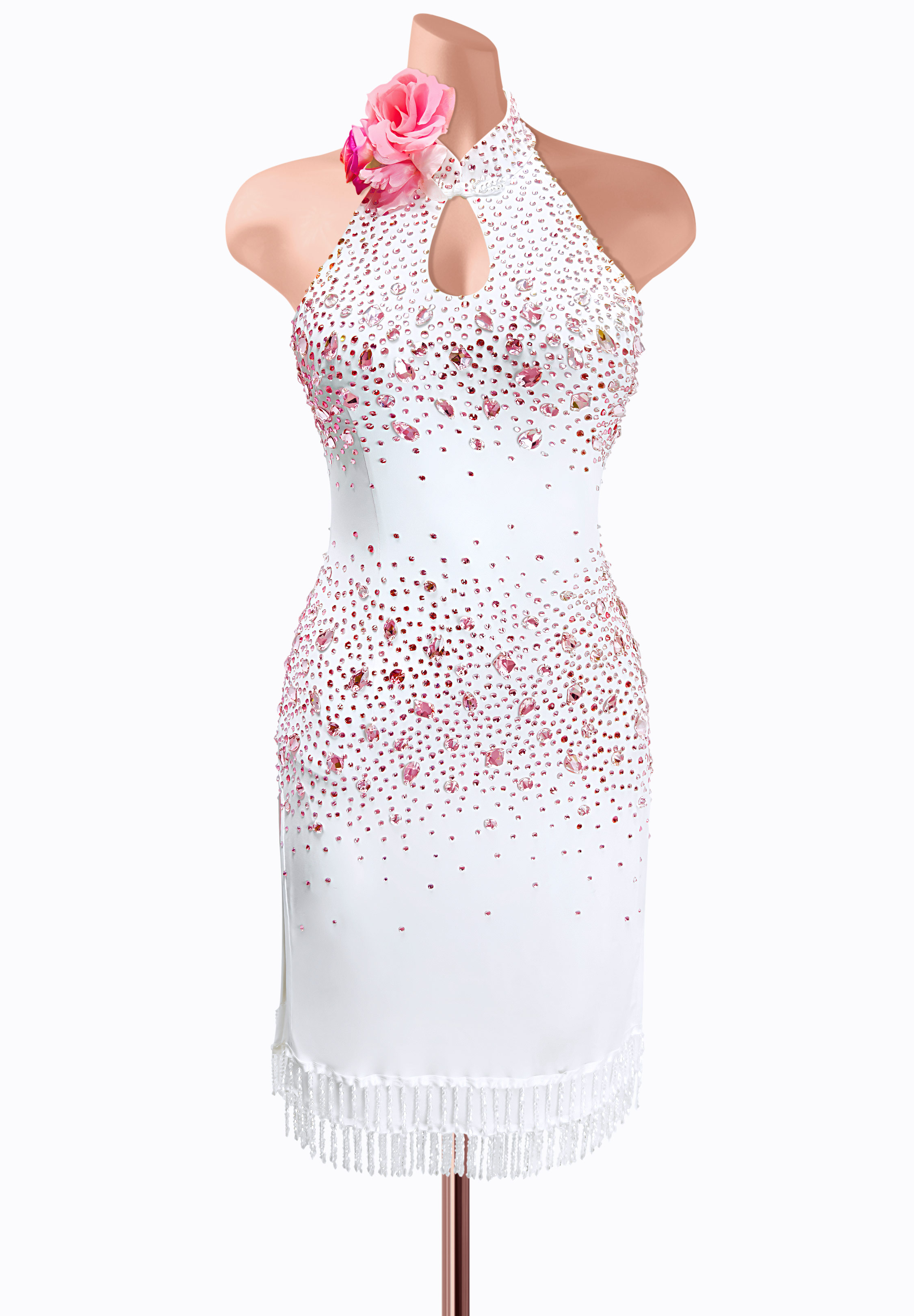 Snow Rose Latin Dress AM-L3844