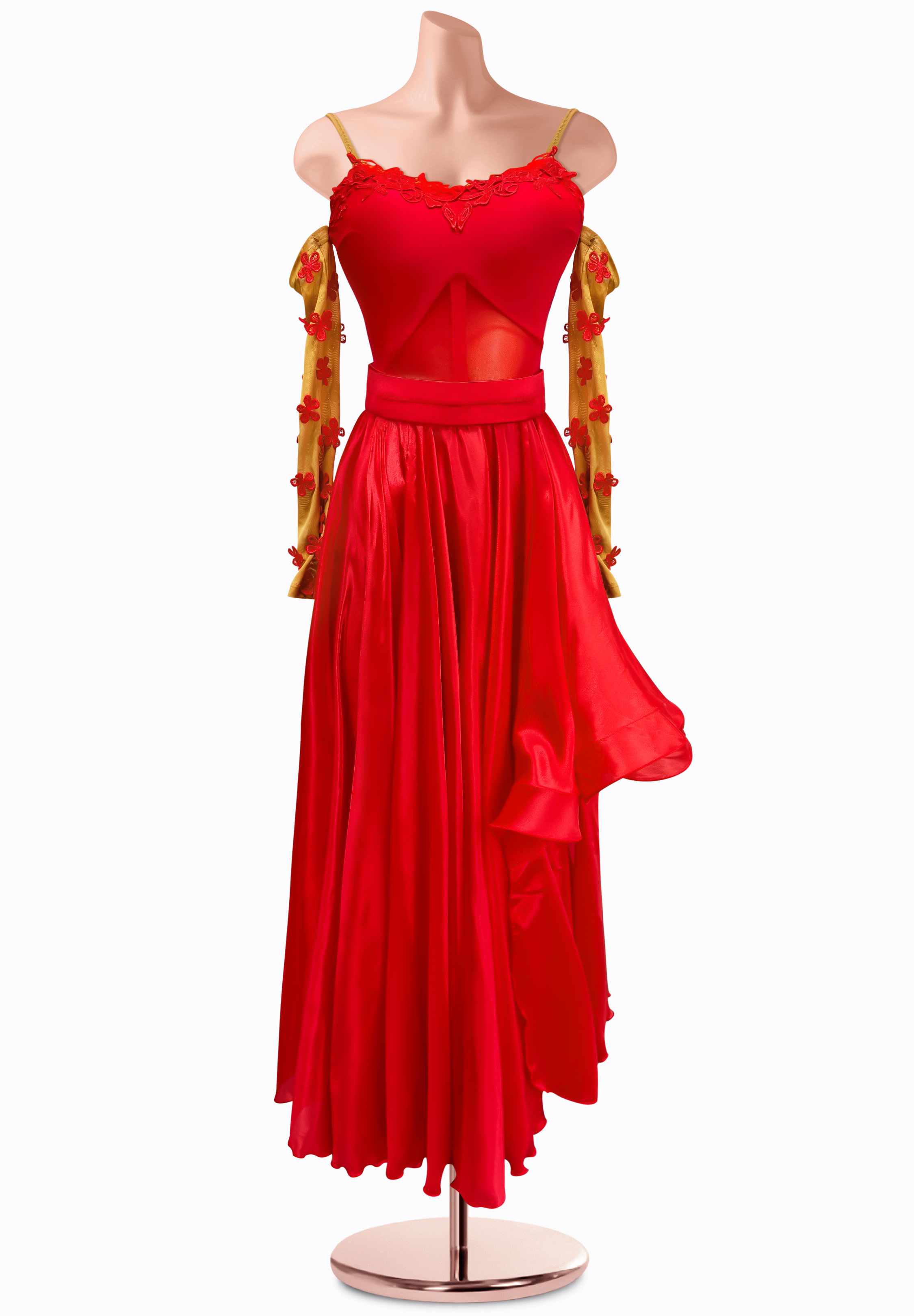 Twirling Flame Smooth Dress AM-S3474