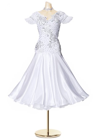 Adorable Flower Applique Ballroom Costume PC-WB19006