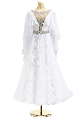 Angelic Crystal Belt Smooth Dance Dress PC-WB18004