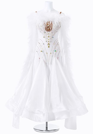 Arctic Snow Feather Gown MFB0136