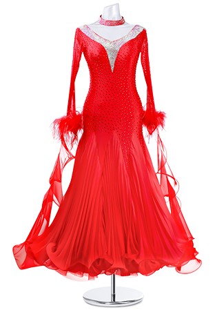 Astral Pleated Godets Modern Ball Dance Dress MQB159